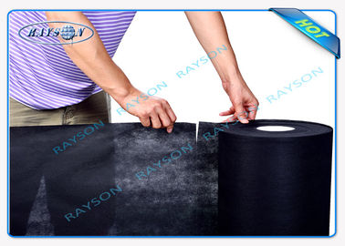 De pp textile tissé perforé noir non, métallisé non textile tissé tourné pour le matelas piquant de retour
